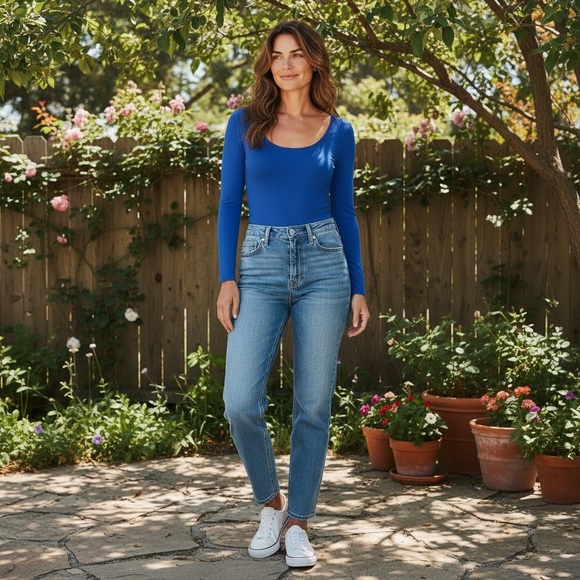 Abercrombie & Fitch Soft Matte Seamless Long-Sleeve Bodysuit - Picture 5 of 5